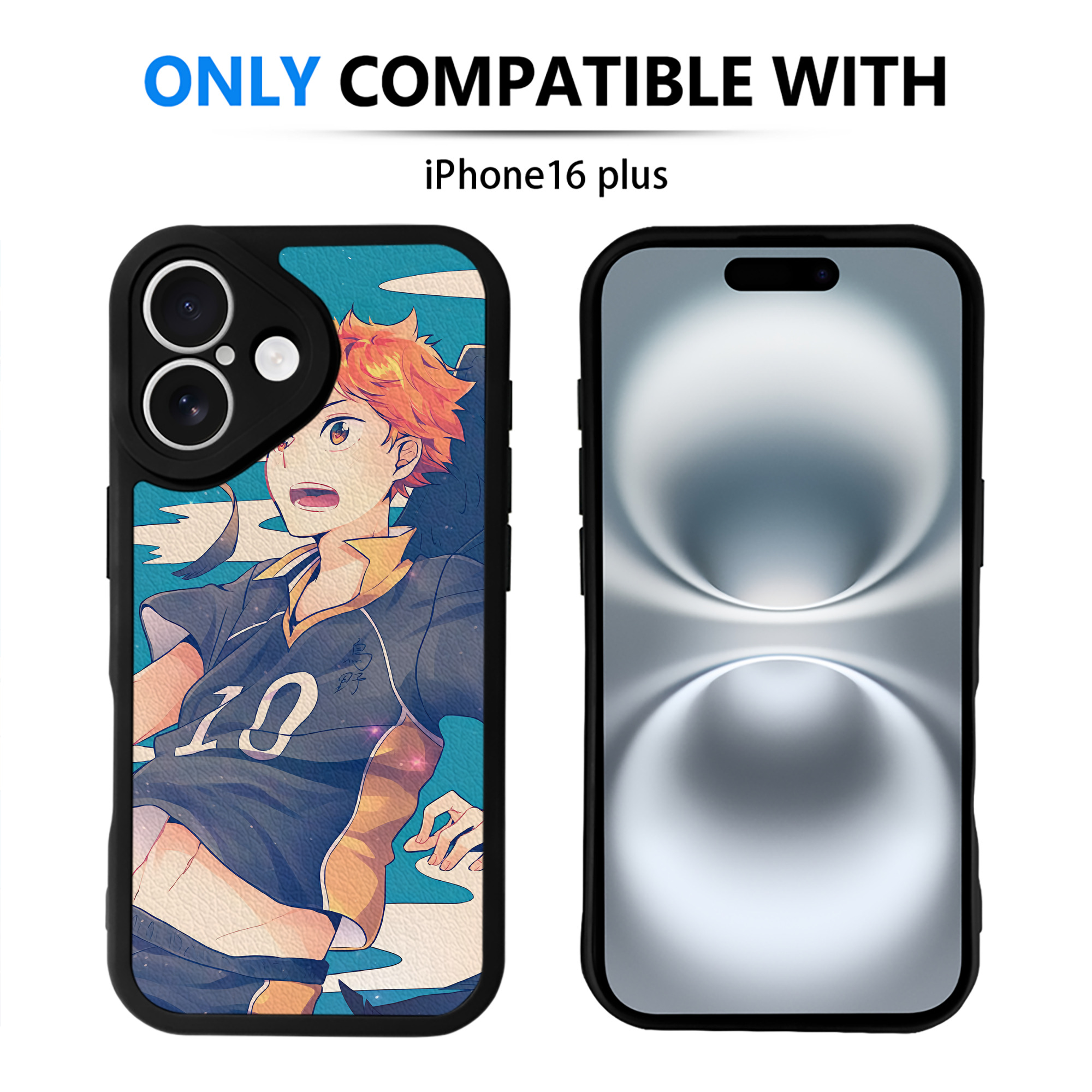 （画像用） ハイキュー!! Haikyu!! 【iPhone 16シリーズ対応】シリコンスマホケース（レザー調） 材質：シリコン